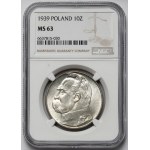 Piłsudski 10 złotych 1939