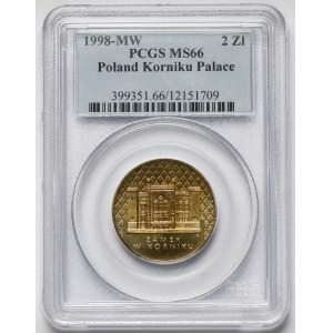 2 złote 1998 Zamek w Kórniku