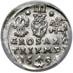 Zygmunt III Waza, Trojak Wilno 1595 - bez Prusa