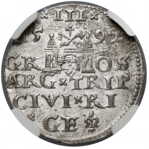 Zygmunt III Waza, Trojak Ryga 1592