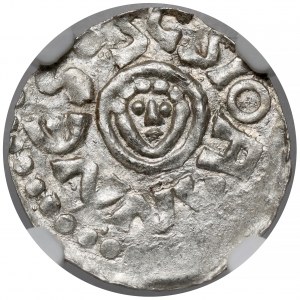 Bolesław III Krzywousty, Denar Wrocław (przed 1107) - głowy