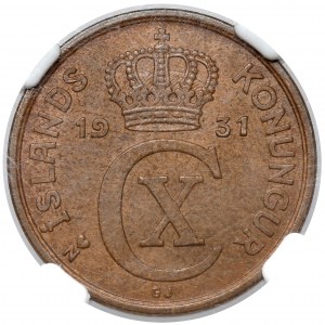 Islandia, Christian X, 5 aurar 1931 N GJ