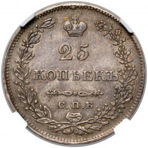 Rosja, Mikołaj I, 25 kopiejek 1830, Petersburg