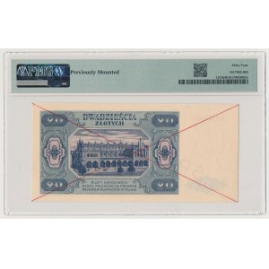 20 złotych 1948 - SPECIMEN - A