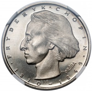 Próba NIKIEL 50 złotych 1972 Chopin - mała głowa