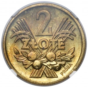Próba MOSIĄDZ 2 złote 1958 Jagody