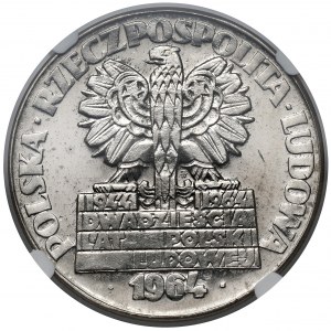 Próba NIKIEL 20 złotych 1964 Nowa Huta, Płock, Turoszów