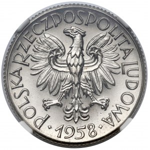 Próba NIKIEL 1 złoty 1958 - nominał