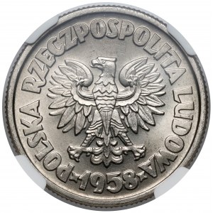 Próba NIKIEL 5 złotych 1958 - Statek Waryński