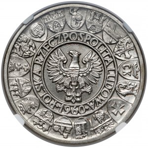 Próba NIKIEL 100 złotych 1960 Mieszko... głowy - mały orzeł