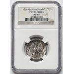 Próba NIKIEL 1 złoty 1958 - kłosy