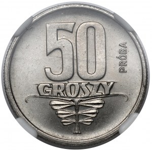 Próba NIKIEL 50 groszy 1958 - wstęga