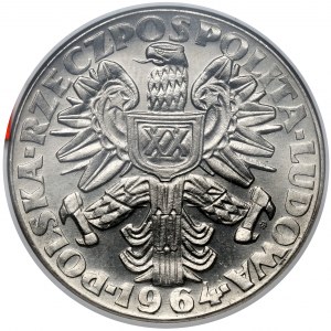 Próba NIKIEL 20 złotych 1964 kobieta ze zbożem