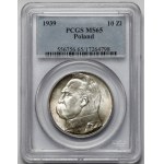 Piłsudski 10 złotych 1939 - PIĘKNY