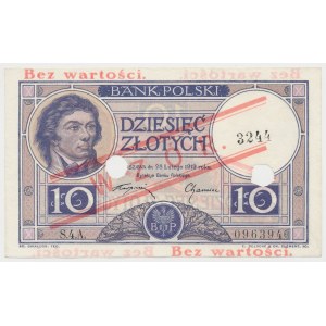 10 złotych 1919 - WZÓR - S.4.A