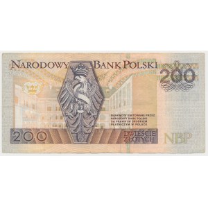 200 zł 1994 - DA - pierwsza seria drukowana w PWPW