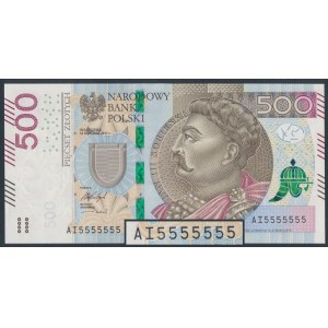 500 zł 2017 AI - 5555555 - numer jednorodny - SOLID