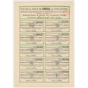 Garbarnia Parowa W. SAWICKI i Ska, Em.3, 10.000 mk 1924