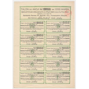 Garbarnia Parowa W. SAWICKI i Ska, Em.3, 10.000 mk 1924