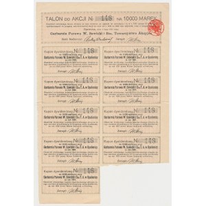 Garbarnia Parowa W. SAWICKI i Ska, Em.2, 10.000 mk 1921
