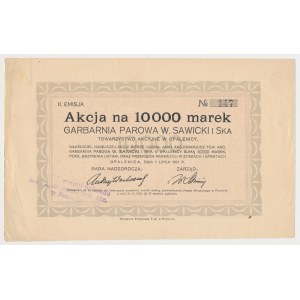 Garbarnia Parowa W. SAWICKI i Ska, Em.2, 10.000 mk 1921