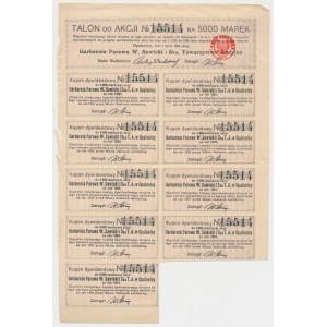Garbarnia Parowa W. SAWICKI i Ska, Em.2, 5.000 mk 1921