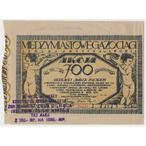 Międzymiastowe Gazociągi, 700 mk 1921