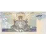 PWPW 400 złotych 1996 - WZÓR na awersie - w oryginalnym FOLDERZE emisyjnym - RZADKOŚĆ