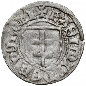 Kazimierz IV Jagiellończyk, Szeląg Toruń - kółko nad tarczą