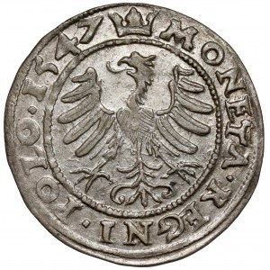 Zygmunt I Stary, Grosz Kraków 1547 ST - piękny