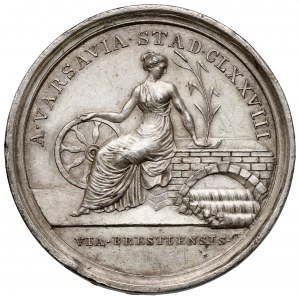 Medal, Otwarcie drogi z Warszawy do Brześcia Litewskiego 1823 - obelisk w Brześciu (46mm)