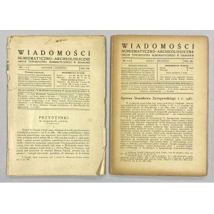 Wiadomości Numizmatyczno-Archeologiczne 1920