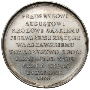 Księstwo Warszawskie, Medal Towarzystwo Przyjaciół Nauk 1808