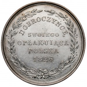 Medal Dobroczyńcę swojego opłakująca Polska 1826 - DUŻY