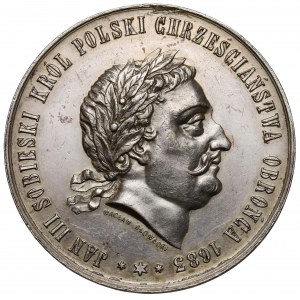 Medal SREBRO Pamiątka oswobodzenia Wiednia, Sobieski, 1883