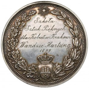 Medal, Szkoła Sztuk Pięknych dla Kobiet w Krakowie - Wandzie Hartung 1899