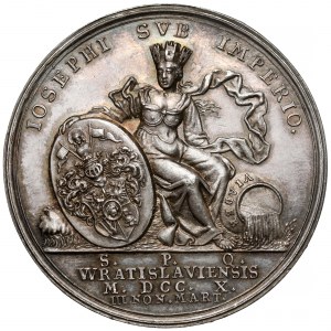 Śląsk, Wrocław, Medal Jan Zygmunt von Haunold 1710