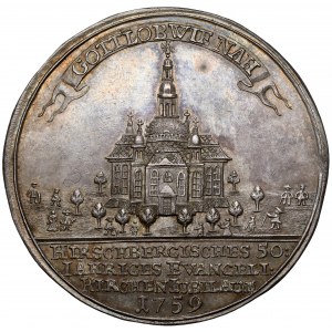 Śląsk, Jelenia Góra, Medal 50-lecie Kościoła ewangelickiego 1759