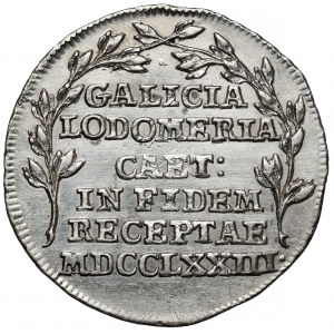 Galicja, Żeton Przyłączenie do Cesarstwa Austriackiego 1773 - herb