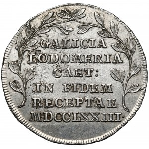 Galicja, Żeton Przyłączenie do Cesarstwa Austriackiego 1773 - popiersia