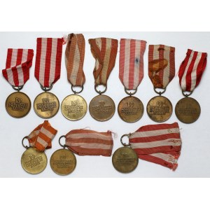 PRL, Medale Zwycięstwa i Wolności 1945 - zestaw (10szt)