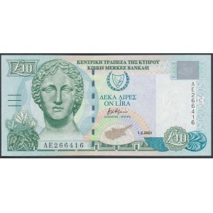 Cyprus, 10 Pounds 2001