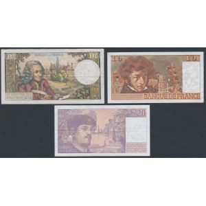 France, 2x 10 & 20 Francs 1969-1988 (3pcs)