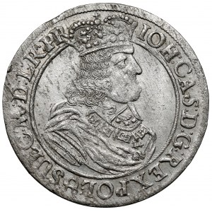 Jan II Kazimierz, Ort Gdańsk 1662 DL - bardzo rzadki awers