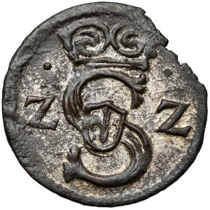 Zygmunt III Waza, Denar Łobżenica 1622 - rzadki