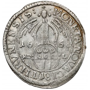 Jan II Kazimierz, Ort Toruń 1664 HDL - z błędem - rzadki