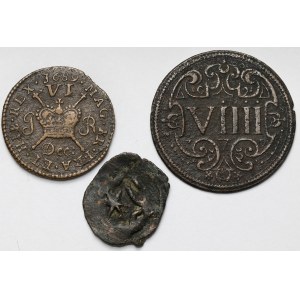 Wlk. Brytania, Niemcy i Islam (?) Monety brązowe - zestaw (3szt)