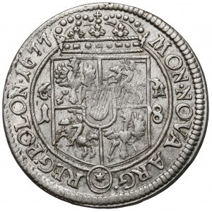 Jan III Sobieski, Ort Bydgoszcz 1677 - litery MH