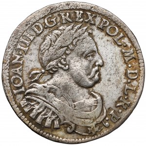 Jan III Sobieski, Ort Bydgoszcz 1677 SB - bez obwódki