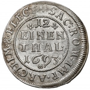 Saksonia, Johann Georg IV, 1/12 talara 1693 EPH